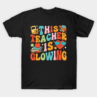 This Teacher Is Glowing Hello Summer T-Shirt